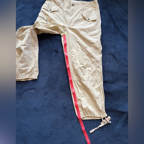 ANTHROPOLOGIE COTTON CROP HIKING PANTS TAN LIGHT WEIGHT
CARGO SZ 29 NWOT - Picture 13 of 13